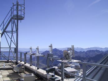 A view of the instrument platform. 