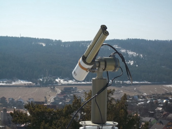view of the sun photometer