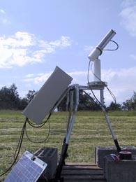 A close-up view of the sunphotometer site.