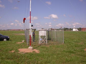 Another view of the instrument site showing the airport in the background