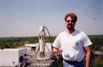 A view of the instrument site with PI Gordon Labow.