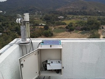 The AERONET site faced to the neighboring Shenzhen, PRC, for measuring the rural and long-transported aerosols.