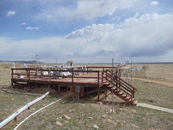 View of the instrument deck at Table Mountain, CO.