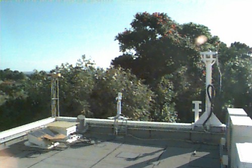 A view of the sun photometer instrument site in 2000.