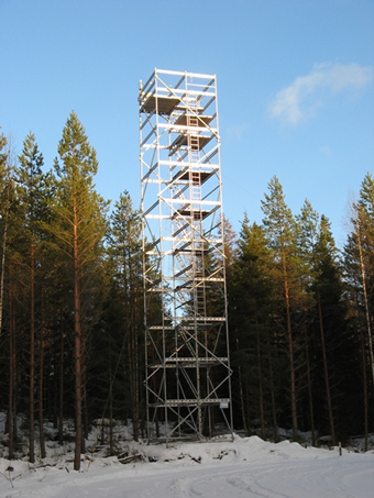 The height of the measurement tower is 19 meters.